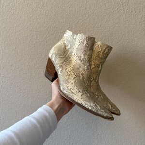 Stylish Snakeskin Ankle Boots